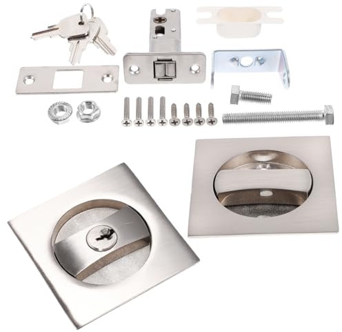 Tofficu 1 Set Di Serratura Per Porta Tascabile Serratura Per Porta Chiave Per Camera Da Letto Nera Tascabile Serratura Invisibile Per Porta Ferramenta Per Porta Del Bagno Serratura