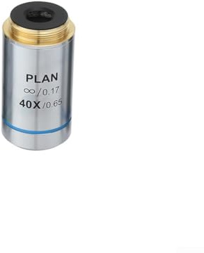 Set di obiettivi per microscopio 195, infinito, acromatico, 4X e 20X, multi ingrandimento con rivestimento antiriflesso e filettatura standard da 20 mm RMS da 20 mm, per uso professionale (40X)