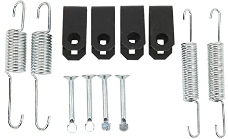 FSAKLPXOV 12Pcs Brake Shoe Spring Kit 1018163 01, OEM Quality Brake System Parts, Metal Brake Shoe Return Spring Adjuster Kit for Car Precedent Carts 1980 Up, Includes 4Pcs
