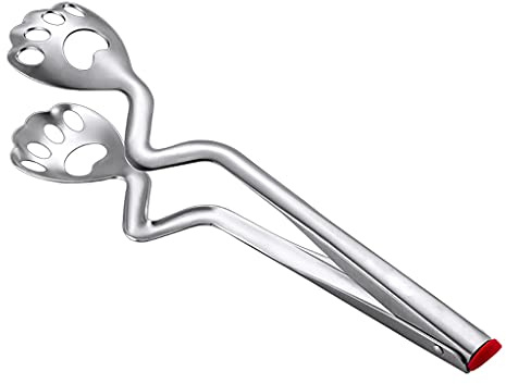 Pinzas para Barbacoa Pinzas de cocción, pinzas comida acero inoxidable metal cocina for cocinar a la parrilla Barbacoa Y sirviendo ensalada para Cocinar, Parrillas,Bufé