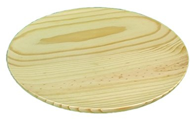 GRECA Plato para Pizza de Madera. En Pino Macizo. Diámetro 32 cms.