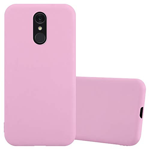 Cadorabo Hülle kompatibel mit LG Q7 / Q7a / Q7+ Schutzhülle TPU Silikon Case Candy Design Slim Kratzfest Weiche Gummi mit Rundumschutz Case Hülle für LG Q7 / Q7a / Q7+ in Rosa