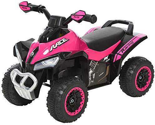 HOMCOM No Power Toddler Kids Ride on Car Walker Foot To Floor Slider w/Music Lights for 18-36 Months Pink