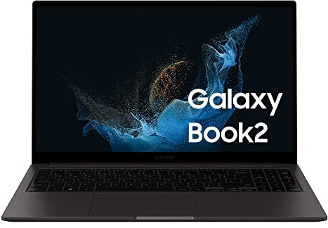 Samsung Galaxy Book2 Ordinateur portable 15 Intel Core i5 8Go de RAM 256 Go SSD Intel Iris Xe Graphic, Anthracite, AZERTY FR
