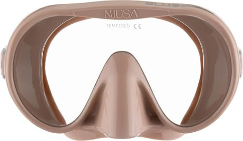 Cressi Maschera Subacquea Frameless per Adulti – Lente Monovetro a Visione Ampia – Basso Volume Interno – Silicone Morbido Puro – Musa: Progettata in Italia