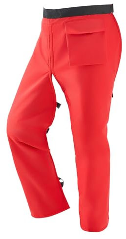 VEVOR Pantalon de Sécurité de Tronçonneuse, Classe B, Jambières de Tronçonneuse Style Tablier Protection 8 Couches, Ceinture Réglable, Poche, pour Bûcherons, Travailleurs Forestiers, Hommes, Femmes, L