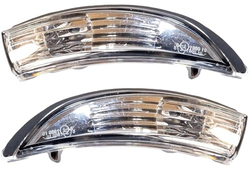 Easy Link 2x Indicatore di direzione per specchietto retrovisore sinistro e destro, compatibile con Ford Fiesta 2008-2017 B-max 2012-2017