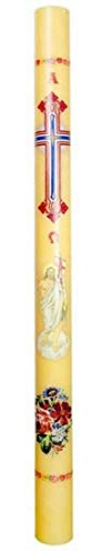 CERERIA Cero Pasquale-Candele Votive (Giallo)