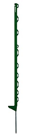 horizont Estaca de Valla de Mimbre de 115 cm, Paquete de 10 Unidades, Verde, estacas de plástico para Valla de Pasto, 11 Ojales, Clavo Largo de Suelo, pisada Individual