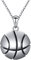 Basketball Kette Anhänger 925 Sterling Silber Basketball Halskette Sport Hip Hop Halskette Mode Fitness Schmuck für Frauen Herren