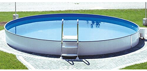Steinbach Styriapool rund 400 x 120 cm, Pool, Einhängebiese, Stahlmantel, Handlauf, Bodenschienen, Folie Sand 0.6 mm, 012310SA