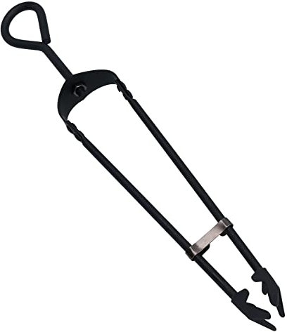 AB Tools 18 Loop Top Tongs Fire Coal Wood Burner Steel Metal 450mm Grabber Log Stick