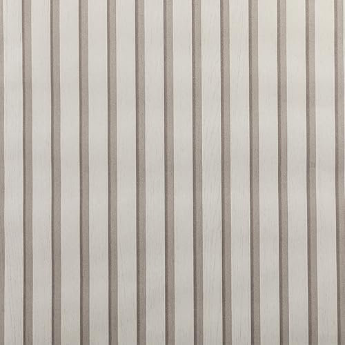 Beswitory Wood Slat Beige Wallpaper Natural Photographic Wood Slat Effect Panel Wallpaper Feature Wall for Hallway Bedroom Living Room