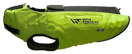wild Tracker, Gilet, Modèle X-Protect, Couleur Jaune, Bordures Anti Frottement, Fermeture à glissières, Renforcement Dorsal, Rabat Intégré, Coupe Poitrail Ajustée, Protection Femelle Intégrée, T85