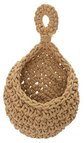 Hoement Cestino Da Appendere Al Muro Mano Per Frutta e Gancio Per Vasi Di Fiori Decorazione Da Parete Per Cucina