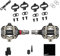 Favero Assioma PRO MX-1, Single-Sensing Side Pedal Based Cycling MTB Power Meter with Extra Cleats, MTB-Compatible SPD Cleats with RiseUP Cleaning Cloth Bundle
