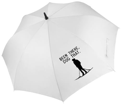Giftme BEEN THERE DUG THAT, White Umbrella (Golf Umbrella)