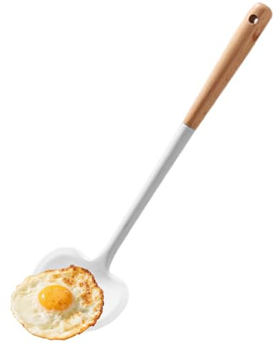 Evember Spatulas for Cooking | Silicone Spatula Turner Cooking Tools,Long Handle Heat Resistant Flipper Kitchen Supplies for Home Baking BBQ Grill Pots Pans Egg Fish Meat Burger