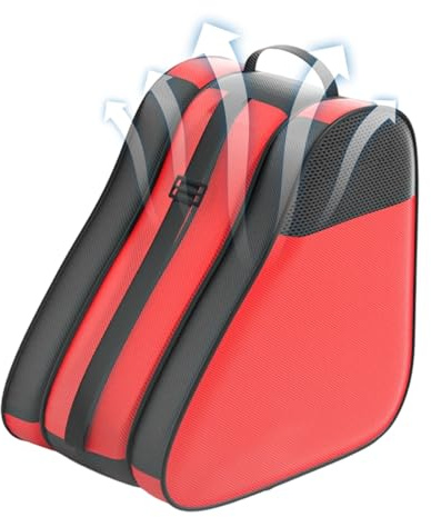 Generico para Roller Skate | Mochila De 3 Capas para Patinaje con Hombro Ajustable | Respaldo Transpirable para Equipo Al Aire Libre Casco Zapatos Esquí | Actividades De Invierno Al Aire Libre