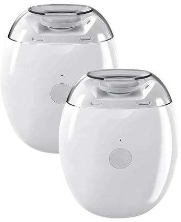 Polinexa Smart Fingernail Grinder Pro, Automatic Nail Trimming, Universal Automatic Fingernail Grinder, USB Rechargeable Nail Cutter Polisher, Super Quiet Electric Nails File with LED Light (2pcs)