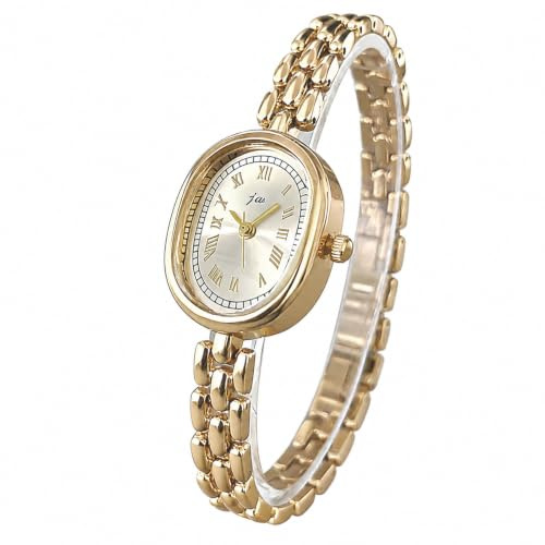 Ladies Gold Silver Watches Women Small Dainty Gold Watch Womens Watches | Bracelet Watch for Women with Fold-over Clasp