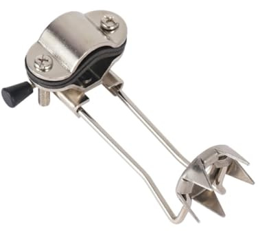IWOWHERO Griffe de Canne Antidérapante en Alliage D'aluminium Argenté, Accessoire de Traction pour Neige et Glace, Embout de Randonnée Hivernale Robuste pour Bâtons de Marche et Béquilles,