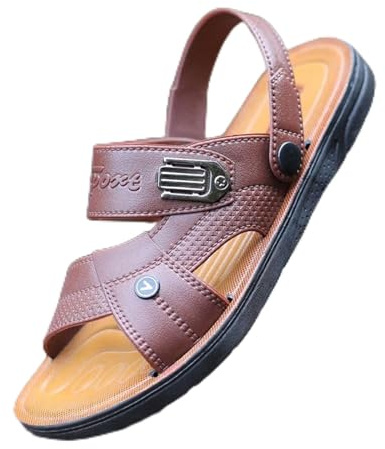 Sommarsandaler herr lädersandaletter – mjuka sulor, halkfria, vattentäta körsandaler, sandaletter – eleganta, bekväma, slitstarka, sandaler, fritidssandaler, strandskor för män, tofflor