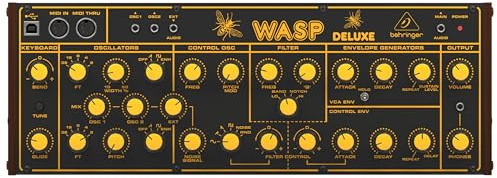 Behringer WASP DELUXE Legendary Analog Synthesizer with Dual OSCs, Multi-Mode VCF, 16-Voice Poly Chain and Eurorack Format