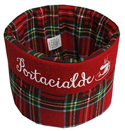 Russo Tessuti Centrotavola Contenitore Cucina Porta Cialde caffè Oggetti Scozzese Natale