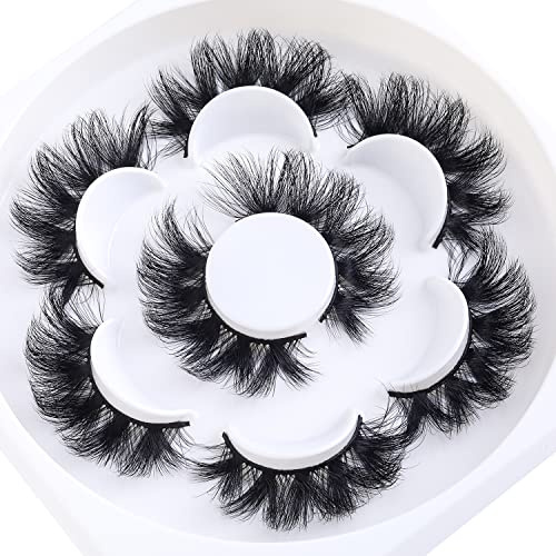Faux cils 6D ， Faux cils ， Faux cils naturels dramatiques longs moelleux Épais doux cils artificiels réutilisables Pack Maquillage (FO1)