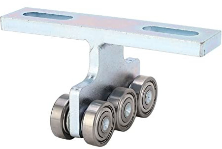 Natudeco Carro de polipasto de ruedas Conjunto de carro de servicio pesado Carro de ruedas de polipasto eléctrico Carro silencioso de 6 ruedas para puertas móviles Armarios de