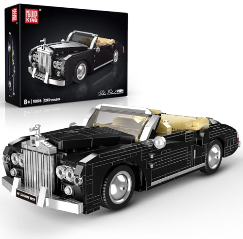 Mould King MOC – 10006 – Ensembles de construction de voitures classiques, kits de construction de modèle convertible de luxe vintage, cadeau pour adolescents/adultes amateurs de collections (1096+