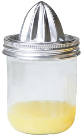 Citronjuicer i rostfritt stål, bärbar kökspress – citrusjuicemaskiner med glasburk | för hemmakök utomhus picknick festdryck