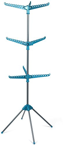 Beldray LA039552TQEU 9-armiger Kleiderständer - 3-stöckiger Wäscheständer, 15 kg, platzsparende Aufbewahrung, faltbar, Raumluft, starre Arme zum Aufhängen von Kleiderbügeln