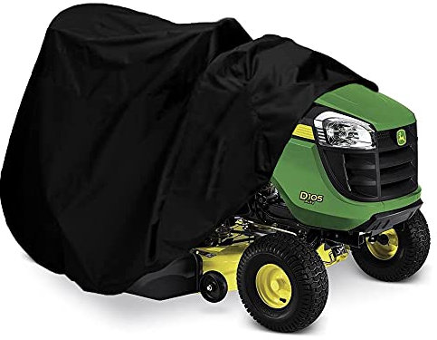 Indeed BUY Riding Lawn Mower Cover, Waterproof Tractor Cover Fits Decks up to 54,Heavy Duty 420D Polyester Oxford, Durable, UV, Water Resistant Covers for Your Rider Garden Tractor 72L x 54W x 46H