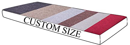 SAMTY Custom Size Bench Seat Cushion Non Slip Kitchen Bench Pad Trapezoid Bay Window Seat Cushions Indoor Furniture