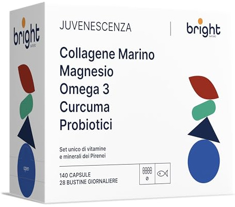 Marint Kollagen med Hyaluronsyra, Magnesium, Omega 3 TG, Gurkmeja med Ingefära och Probiotika - SmartAbsorb™ | för hudhälsa, rörelseförmåga i leder och matsmältning | 28 dagliga påsar