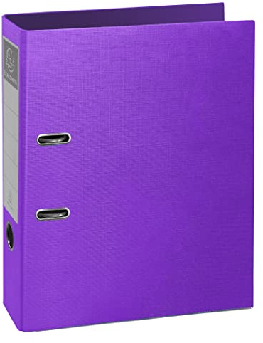 Exacompta Teksto Lever Arch File 80mm A4 Assorted (Pack of 10)