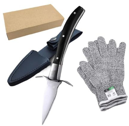 Guanto E Coltello Per Aprire Le Ostriche Coltello Per Ostriche Professionale 2 Pezzi Apri Ostriche Con 1 Guanti Per Ostriche Set Coltelli Ostriche Per Ostriche Crostacei Frutti Di Mare,B