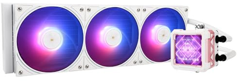 Thermalright FW PRO 360 ARGB MEW CPU AIO Kühler,IPS LCD Bildschirm mit 320 * 320 Auflösung,für AM5&Intel 1700/1851,Leistungsstarke 360 Specs Wassergekühlt mit 2.73in Abnehmbaren Display