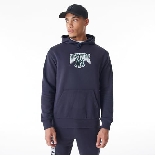 New York Yankees Unisex Baseball Hooded Kapuzenpullover, Blau, L EU