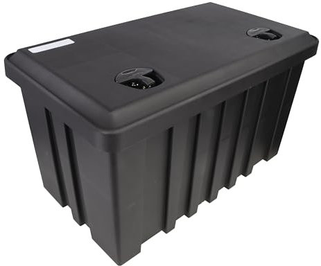 trailer parts4u 81108 - Scatola portaoggetti con serratura, 127 l, 826 x 500 x 470 mm