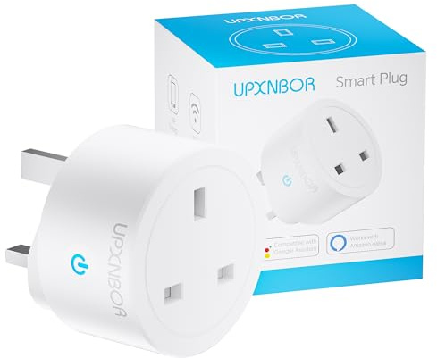 Smart Plug Wi-Fi Outlet, Works with Alexa & Google Home, Wireless Smart Socket with Energy Monitoring, Timer & App Remote Control, Device Sharing, 2.4GHz Wi-Fi Only, 13A (1 Pack)