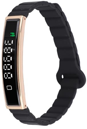 Bewinner Smart Bracelet Fitness Tracker avec Sangle Magnétique, BT 5.3, Camera à Distance, Preuve de l'eau, Modes Multi-Sports pour Les Activités Quotidiennes, la Course, la Natation (Couleur Or)