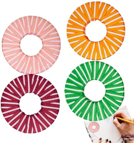 Pesas para telas de costura - 4x pesas para patrones de costura | Exquisitos pesos redondos para corte preciso de tela, tela de sastre, peso de papel de corte, patrón de acolchado, colorido