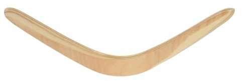 Healeved Wooden Boomerang for Adults, Unpainted V-Shaped Returning Flying Toy, Outdoor Garden Sports Boomerang for Boys Girls Beginners
