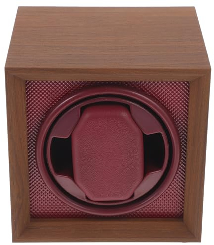 SUPVOX Caja de Cuerda Ajuste de 3 Niveles para Relojes Automáticos de Madera Marrón Diseño Vintage, para Relojes Mecánicos en Casa