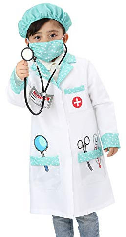Sincere Party Barn Unisex Doktor Rollspel Kostym Doktor Fancy Dress Up Lekset Stil A 3-5år...