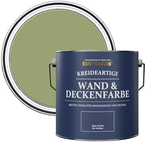 Rust-Oleum Green Matt Emulsion Wall Paint - Familiar Ground 2.5L