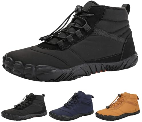 Scarpe Invernali Barefoot Donna Uomo, Impermeabili, con Suola Antiscivolo e Ampia Punta, Palestra Leggere